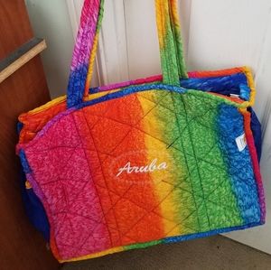 Colorful water proof beach bag from Aruba